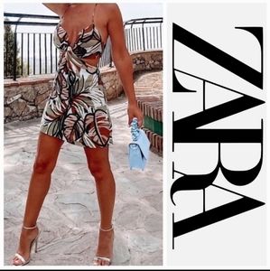 🆕️ Zara Linen Blend Cutout Dress